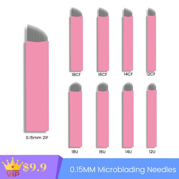 0.15mm Nano Microblading Needles For 3D Hair Strokes 50PCS